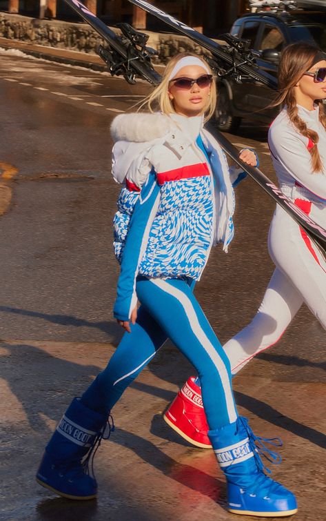 Retro Ski Outfit, Ski Dress, Rave Outfits Winter, Snowboard Outfit, France Fits, Chalet Girl, Apres Ski Outfits, Ski Outfits, Adidas Samba Outfit