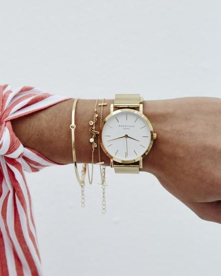 Mesh Strap Watches | Rosefield Women's Watches | Official Website – Rosefield Women's Watches & Jewelry | Official Website Half Moon Necklace, Bar Ring, Rose Gold Watches, Accessories Ideas, Women's Watches, Gold Hands, Design Minimalista, Watches Jewelry, Silver Rose Gold