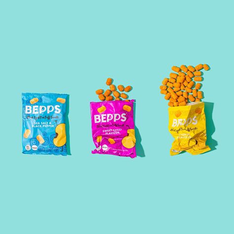 Colourful content creation for Bepps Snacks. Product & lifestyle photography by Marianne Taylor. Snacks Summer, Product Lifestyle Photography, Fun Photography, Sweet Chilli, Stuffed Sweet Peppers, Branding Photos, Vegan Snacks, Stop Motion, Lifestyle Photography