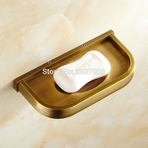 Free shipping Hot Wall Mount Antique Solid Brass Plated Copper Soap Holder Soap Dishes Basket Bathroom Shelf Accessories ZR2614 Bronze Bathroom Accessories, Accessory Wall, Antique Brass Bathroom, Brass Bathroom Accessories, Bathroom Soap Holder, Modern Bathroom Accessories, Black Bathroom Accessories, Copper Hardware, Dish Holder