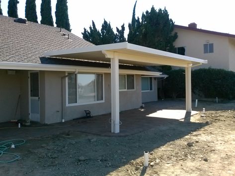 patio cover attached to house | Roof attachment Diy Porch Roof Cheap, Patio Roof Ideas Attached To House, Carport Ideas Attached To House, Cheap Patio Cover, Porch Roof Design, Pergola Shade Diy, Pergola Cover, Attached Pergola, Covered Patio Design