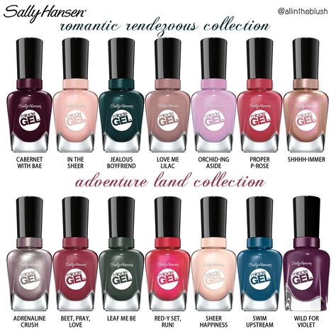 Sally Hansen Miracle Gel Travel Stories Collections Sally Hansen Gel Nail Polish, Sally Hansen Miracle Gel Colors, Sally Hansen Gel Polish, Sally Hansen Gel Nails, Sally Hansen Gel, Sally Hansen Nail Polish, Gel Nail Polish Remover, Gel Manicure At Home, Cabin Retreat