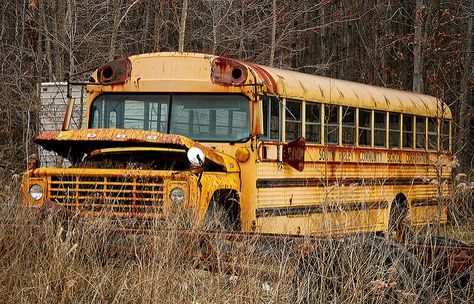 Mid-Late 1970's Ford Carpenter School Bus Apocalypse School Bus, School Bus Photography, Arnold Magic School Bus, Abandoned School, Abandoned School Bus, Old School Bus, Yellow School Bus, School Buses, Educational Board