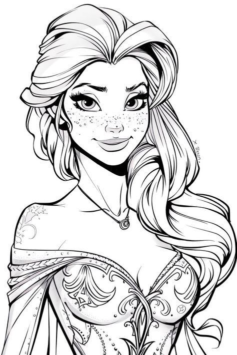 A Court Of Thorns And Roses Coloring Pages, Baddie Coloring Pages Easy, Disney Coloring Pages For Adults, Harley Quinn Coloring Pages, Disney Adult Coloring Books, Disney Silhouette Art, Elsa Coloring, Colouring Sheets For Adults, Art Coloring Book