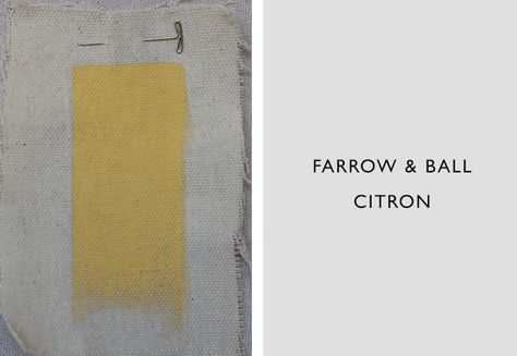 Farrow and Ball Citron Happy Paint Color, Remodelista Citron Farrow And Ball, Farrow And Ball Citron, Benjamin Moore Super White, Paint Wallpaper, Mitchell Gold, Benjamin Moore Paint, Farrow And Ball, Paint Paint, Girl Decor