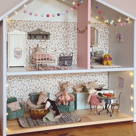 Flisat House, Maileg Bedroom, Maileg House, Maileg Furniture, Maileg Doll House, Ikea Dollhouse, Doll House Bedroom, Maileg Dolls, Maileg Mouse