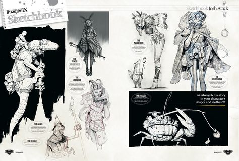 ArtStation - ImagineFX Sketchbook Feature, Badger Atack Art Portfolio Layout, Concept Art Portfolio, Portfolio Layout, Concept Art Character, Layout Inspiration, Illustration Character Design, Sci Fi Art, Art Portfolio, Art Sketchbook