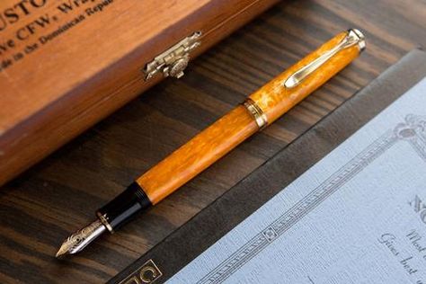 Limited & Special Edition Fountain Pens – The Goulet Pen Company Home Fountain, Goulet Pens Company, Goulet Pens, Bottled Ink, Ink Refill, Writing Tools, Fountain Pens, Gentleman Style, Vibrant Orange