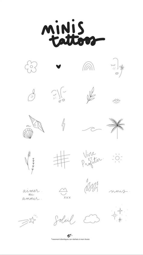 Tiny Tattoo Ideas Simple, Tiny Adventure Tattoos, Group Small Tattoos, Cute Line Tattoos Simple, Tiny Earthy Tattoos, Tattoos That Represent Femininity, Pretty Minimalist Tattoos, Small Petite Tattoos, Dainty Seashell Tattoo