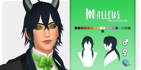 Malleus hair | Raccoonium on Patreon Sims 4 Hair Male, Sims Games, Sims 4 Teen, Split Hair, Sims Four, Sims Hair, Sims 4 Cas, Ts4 Cc, Sims 4 Cc Finds