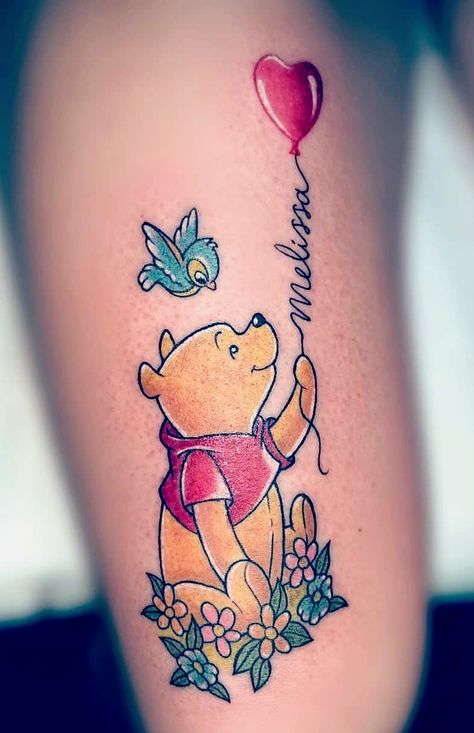 Names Tattoo Ideas, Kids Names Tattoo, Eeyore Tattoo, Winnie The Pooh Tattoo, Pooh Tattoo, Baby Memorial Tattoos, Winnie The Pooh Tattoos, Names Tattoo, Snoopy Tattoo