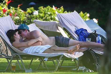 Miles Teller Keleigh Sperry, Keleigh Teller, Keleigh Sperry, Poolside Fashion, Miles Teller, Fiji Water, Kissing Couples, Hollywood Life, African Safari