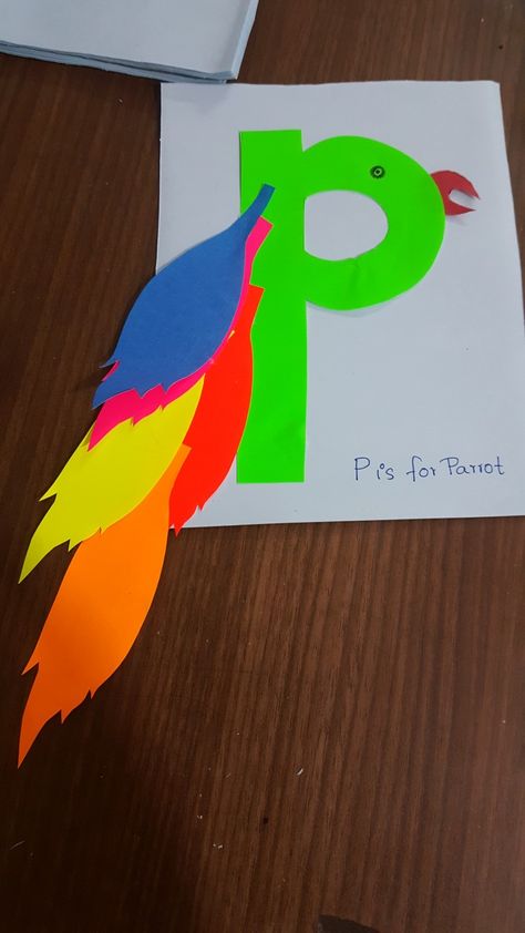 (I loved it..).p is for parrot Parrot Activity Preschool, Parrot Craft Preschool, Letter M Crafts, Parrot Craft, Birds Theme, Pet Theme, Toddler Lessons, Zoo Theme, Lesson Plans For Toddlers