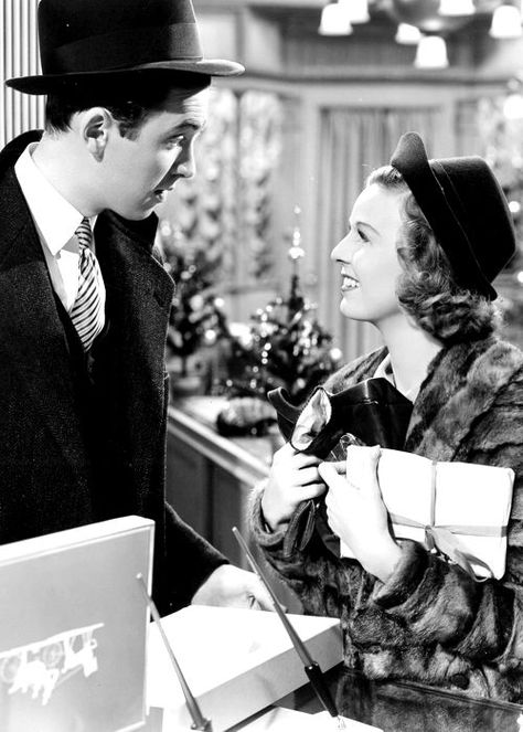 "Oh, my Dear Friend, my heart was trembling as I walked into the post office, and there you were, lying in Box 237. I took you out of your envelope and read you, read you right there." - Shop Around the Corner The Shop Around The Corner, Margaret Sullavan, Shop Around The Corner, Classic Christmas Movies, James Stewart, I Love Cinema, Classic Movie Stars, Pittsburgh Weddings, Holiday Movie