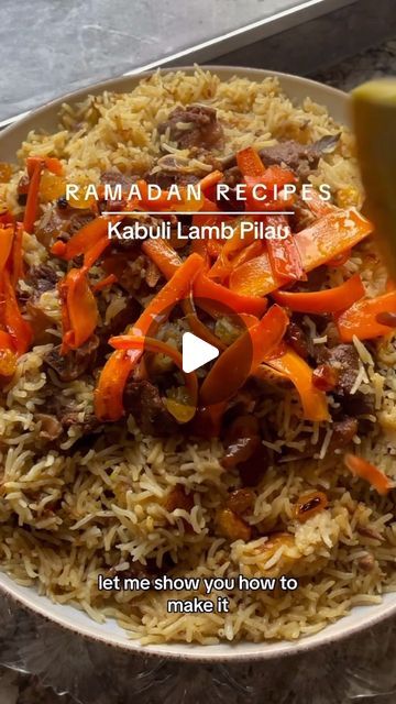 Zaynah | Ramadan Recipes on Instagram: "Fluffy Kabuli Lamb Pilau with rice that doesn’t stick together. It’s so moreish so delicious and one of my favourite rice dishes to enjoy for Iftar. 

The full written recipe is in my cookbook, Desified. There’s a link in my bio to order! 

#kabulipilau #lambpilau #pilaurecipe #desified #desicookbook #kabulipilaurecipe #ramadanrecipes #iftarrecipe #zaynahsbakes" Pilau Rice Recipe, Rice Stew, Pilau Rice, Iftar Recipes, Ramadan Recipes, Rice Dishes, Iftar, So Delicious, Rice Recipes