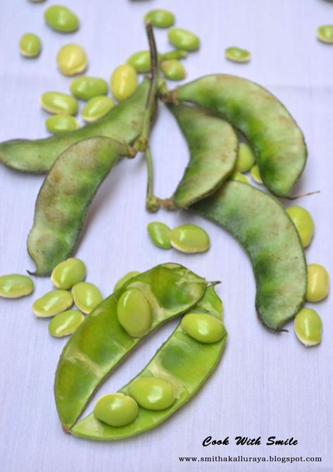 AVAREKALU MIXTURE / HYACINTH (FIELD) BEANS SNACK / VAAL NAMKEEEN Recipe | Cook With Smile /   Wondering what this ” Avarekalu ” is ?? Well in English its known as ” Hyacinth beans / field beans / flat beans / lima beans “, in tamil ” Mochai ” , In Gujarati  ” Surti Papdi Lilva ” , in Marathi ” Vaal ” .. so on…. These beans have a distinct taste and flavor which gets transferred to the dish in which it is used.  field beans Watermelon Peel Recipe, Hyacinth Field, Flat Beans, Watermelon Rind Recipes, Rice Kheer, Bean Snacks, Rasam Recipe, Kheer Recipe, Beans Curry