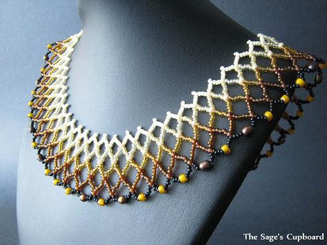 Bes the Lion Broad Collar Egyptian Collar, Jewelry Making Ideas, African Beads Necklace, Beaded Collar Necklace, Lion Necklace, Beaded Necklace Patterns, Beading Netting, Necklace Collar, Necklace Patterns