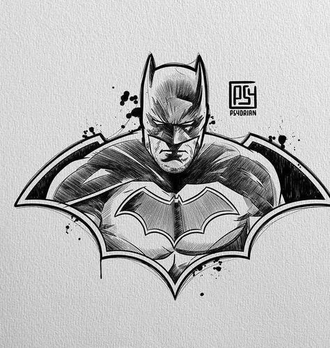 Batman Flash Tattoo, Batman Drawing Sketches, Batman Tattoo Ideas, Batman Graffiti, Batman Tattoos, Batman Art Drawing, Batman Sketch, Spiderman Tattoo, Marvel Art Drawings