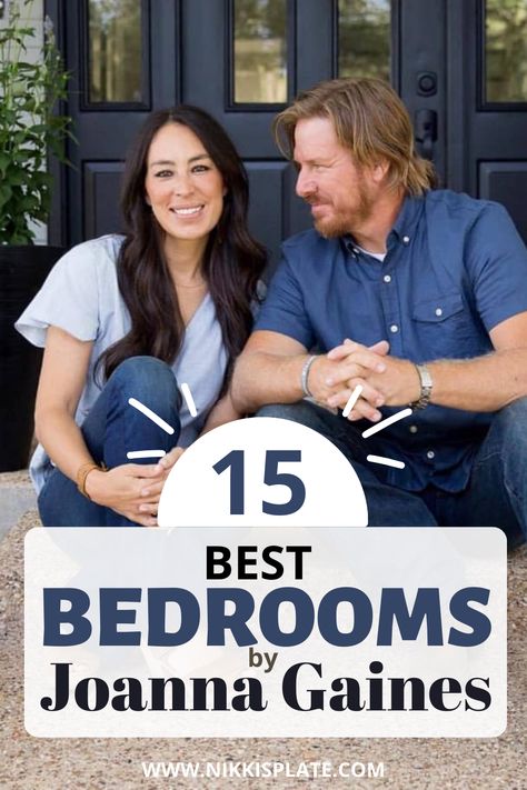 15 Best Bedrooms By Joanna Gaines from Fixer Upper; Here are the best bedroom designs and renovations done by Joanna Gaines from the TV show Fixer Upper! Joanna Gaines Master Bed, Joanna Gaines Bedding Ideas, Joanna Gaines Master Bedrooms Decor, Magnolia Style Bedroom, Bedroom Joanna Gaines Style, Joanna Gaines Favorite Paint Colors Bedroom, Magnolia Paint Colors Joanna Gaines Bedroom, Johanna Gaines Style Master Bedrooms, Johanna Gaines Bedroom Ideas