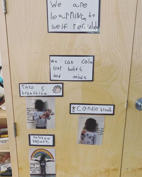 Self Regulation Area Eyfs, Eyfs Emotions Display, Emotions Display Classroom, Feelings Check In Classroom, Classroom Photo Wall, Self Regulate, Year 1 Classroom, Reggio Inspired Classrooms, Eyfs Classroom