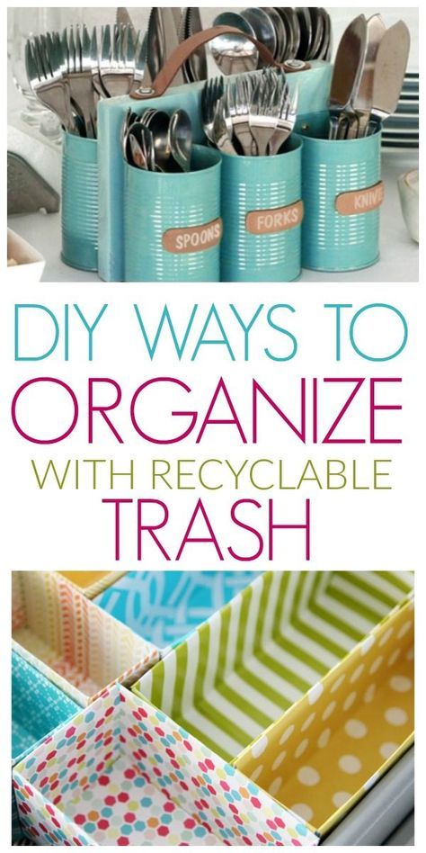 110 DIY Ways To Organize Your Home With Recycled Items Recycle Organization, Recyclable Items, Ways To Organize Your Home, Diy Organizer, Diy Rangement, Organizing Hacks, Ideas Para Organizar, Organisation Hacks, Organize Your Home