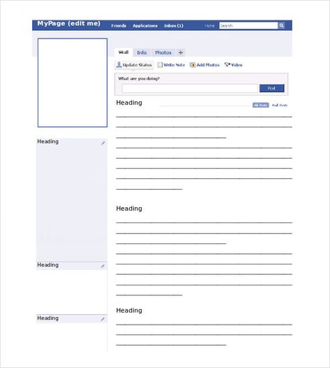 Facebook Post Template Check more at https://nationalgriefawarenessday.com/4365/facebook-post-template Pic Template, Facebook Profile Template, Facebook Page Template, Words For Teacher, Facebook Background, Facebook Template, Template Facebook, Friend Request, Inspiring Books