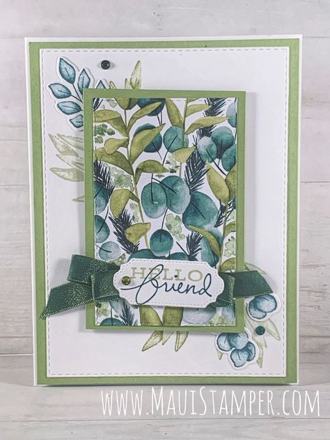 Forever Fern Cards, Forever Green, Dsp Cards, All Occasion Cards, Stampin Up Card, Designer Paper, Designer Series Paper, Stamping Up Cards, Floral Cards