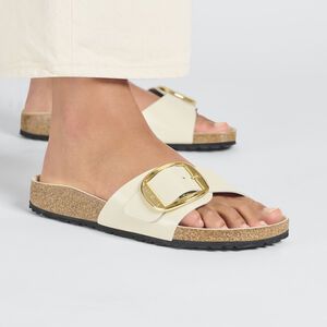 Sandals for Women | buy online at BIRKENSTOCK Birkenstock Franca, Madrid Big Buckle, Birkenstock Sandal, Birkenstock Madrid Big Buckle, Birkenstock Styles, Beige Sandals, Birkenstock Women, Birkenstock Sandals, Calf Muscles