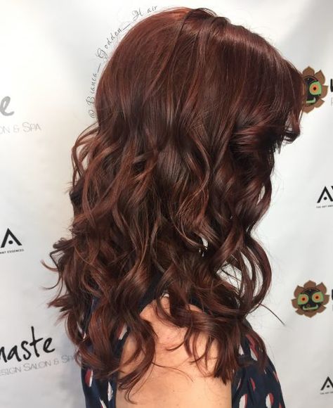 Bold Reddish-Brown Auburn Hairstyles, Auburn Hair Color Ideas, Dark Auburn Hair Color, Auburn Hair Color, Dark Auburn Hair, Reddish Brown Hair, Hair Doctor, Dark Auburn, Hair Dark