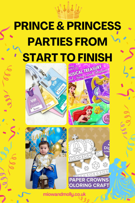 guide for a prince and princess party Princess Party Crafts, Princess Party Activities, Party Gift Ideas, Prince Birthday Party, Prince Birthday, Activities For Boys, Birthday Activities, A Prince, Crafts For Boys