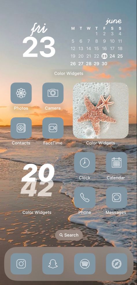 Beach Theme Iphone Wallpaper, Iphone Background Organization, Summer Wallpaper Samsung, Beach Home Screen Wallpaper, Phone Home Screen Layout Ideas, August Phone Theme, Aesthetic Phone Ideas Home Screen, Iphone Asthetics Wallpaper Widgets, Beachy Homescreen Layout