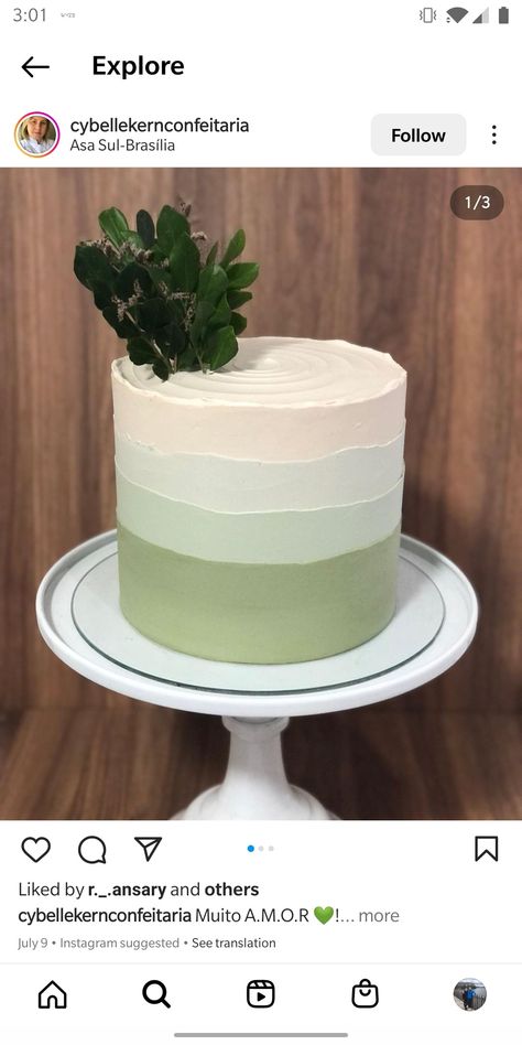 Sage Green Smash Cake, Sage Green Baby Shower Cake, Birthday Pose, Green Birthday Cakes, Sage Green Baby Shower, Baby Shower Fishing, Pandan Cake, Green Cake, Green Baby Shower