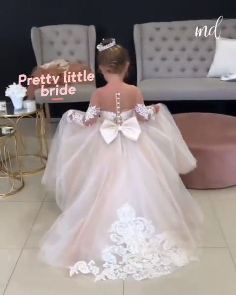 Baju Kahwin, Blush Flower Girl Dresses, Long Flower Girl Dresses, Wedding Dresses For Kids, Princess Flower Girl Dresses, Dresses Tulle, Tutu Dresses, Tulle Flower Girl