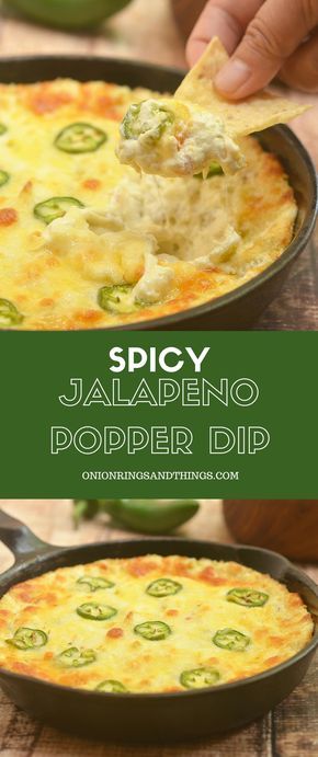 Cheesy Jalapeno Popper Dip made of cream cheese, diced green chilies, shredded cheese, and fresh jalapenos is the ultimate party appetizer! Cheesy, creamy and with just the right amount of kick, this cream cheese dip is absolutely addicting! Chips Dip, Jalapeno Popper Dip, Popper Dip, Diced Green Chilies, Cheesecake Dip, Cowboy Caviar, Taco Dip, Jalapeno Popper, Cream Cheese Dips