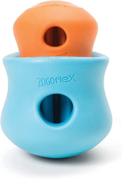 Interactive and durable enrichment slow feeding treat dispenser for dogs of all sizes. Great for filling with your pup's favorite kibble or snacks. Add broth and freeze for longer-lasting fun! Chew Toys For Dogs, Freezing Chicken, Toys For Dogs, West Paw, Puppy Chew Toys, Treat Dispenser, Dog Enrichment, Puppy Chewing, Dog Chew Toys