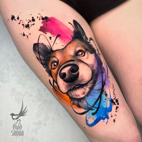 Dog Portrait Tattoo Ideas, Portrait Tattoo Ideas, Tattoo Perro, Tattoo Artist Quotes, Tatoo Dog, Dog Portrait Tattoo, Tattoo Artists Near Me, Famous Tattoo Artists, Becoming A Tattoo Artist