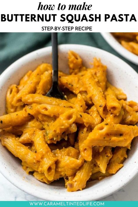 Instant Pot butternut squash pasta recipe makes creamy, perfect pasta. Can be made a vegan pasta dish as well. Best butternut squash pasta #instantpotpasta #butternutsquashpasta #instantpotbutternutsquashpasta #instantpotsquash #instantpot #instapot Butternut Squash Recipes Pasta, Instant Pot Butternut Squash, Butternut Squash Sauce, Pastas Recipes, Instant Pot Pasta Recipe, Butternut Squash Pasta, Squash Pasta, Best Instant Pot Recipe, Perfect Pasta