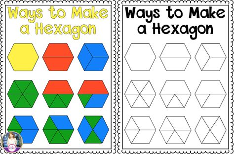 Some Shape Fun and a Freebie | Teaching With Haley O'Connor Math Shapes, Math Story Problems, Math Patterns, Power Hour, Tub Ideas, Math Manipulatives, 2d Shapes, Unit Studies, Math Fractions