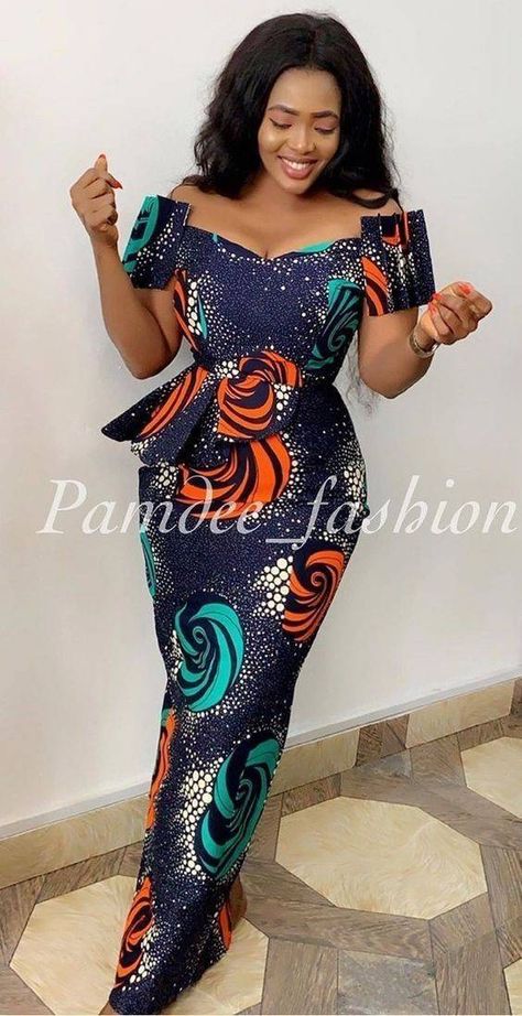 The Lastest Ankara Styles 2020 Ankara Long Gown, Ankara Long Gown Styles, Long African Dresses, Best African Dresses, Short African Dresses, African Fashion Skirts, Latest Ankara, African Dresses Modern, African Wear Dresses