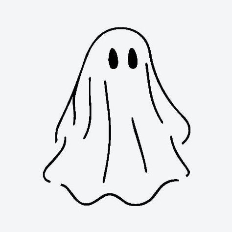 Easy To Draw Ghost, Spooky Whiteboard Drawings, Halloween Dinosaur Drawing, Stuff To Draw Halloween, Cute Ghost Animation, Draw Ghost Easy, Spooky Things To Draw Easy, Spooky Drawings Halloween, Cute Easy Halloween Doodles