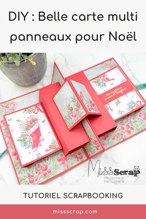 Dans cet article, je te partage un tutoriel facile à suivre avec les techniques du scrapbooking pour apprendre à réaliser une jolie carte à multi panneaux que tu pourras offrir pour Noël et les fêtes de fin d'année. Découvre tous les produits de la marque Stampin' Up! sur ma boutique en ligne. Missscrap Xmas Cards Handmade, Outdoor Christmas Decoration Ideas, Outdoor Decoration Ideas, Fancy Fold Card Tutorials, Paper Pop, Mini Albums Scrap, Christmas Decoration Ideas, Fancy Fold Cards, Fancy Folds