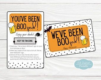 You've been boozed | Etsy You've Been Mugged, Halloween Hostess Gifts, You've Been Boozed, Halloween Wine Labels, Booze Gift, Wine Bottle Gift Tags, Printable Halloween Tags, Halloween Wine Bottles, Wine Gift Tags