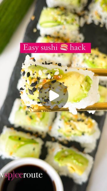 Mansi | Food & Travel Blogger on Instagram: "When your kid craves for sushi every day you learn an easy hack that meets his cravings. Nirvaan can eat sushi 24/7 and I love the fact it’s healthy light and easy. The tedious process is to make them into rolls hence sharing an easy hack that makes it more fun and enjoyable. This is an ice cube tray hack. It’s super easy, you must try it out. 

1/2 cup Sushi rice
3/4 cup of Water
Ice cube tray
1 tablespoon Vinegar
Salt as needed
1 tsp Sugar
1/2 avocado sliced into pieces
1/2 cucumber sliced using peeled
8-10 pieces of seaweed
1 tsp everything bagel seasoning or sesame seeds
2 tablespoon soy sauce to serve

Sushi | easy sushi hack | sushi lover | vegetarian sushi | sushi is life | vegan sushi | no meat sushi | avocado sushi | cucumber sushi | Ja Japanese Food Vegetarian, Sushi Without Seaweed, Sushi Cucumber, Sushi Easy, Meat Sushi, Ice Cube Tray Hacks, Vegetarian Japanese, Avocado Sushi, Cucumber Sushi