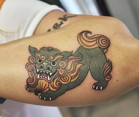 The Meaning Behind Chinese Guardian Lion Tattoos – Self Tattoo Thai Lion Tattoo, Small Foo Dog Tattoo, Japan Lion Tattoo, Cute Foo Dog Tattoo, Dragon Lion Tattoo, Shi Shi Dog Tattoo, Japanese Lion Dog Tattoo, Vietnamese Lion Tattoo, Asian Animal Tattoo