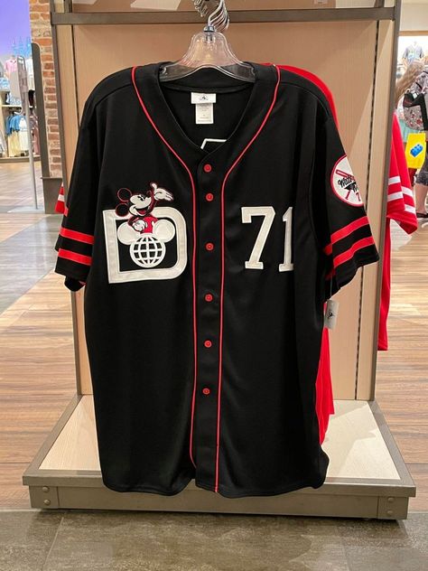 These Disney Baseball Jerseys Will Add Some Athletic Style To Your Magical Wardrobe Jersey Outfit Ideas, Baseball Jersey Outfit Women, Disney Jersey, Baseball Jersey Outfit, Baseball Tops, Retro Baseball, Senior Shirts, Colorful Places, Stylish Hoodies