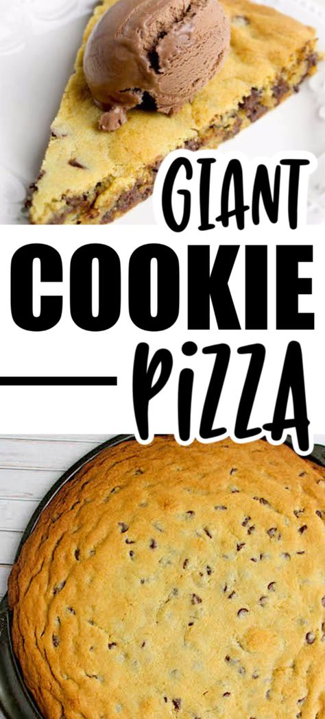 Making A Large Cookie Cake, Chocolate Chip Cookie In Pizza Pan, Chocolate Chip Cookie Pizza Birthday, Giant Chocolate Chip Cookie Pizza, Cookie Cake On Pizza Pan, Chocolate Chip Cookie Pizza Recipe, Pizza Pan Cookie Recipe, Big Cookie Cake Recipe, How To Make A Giant Cookie