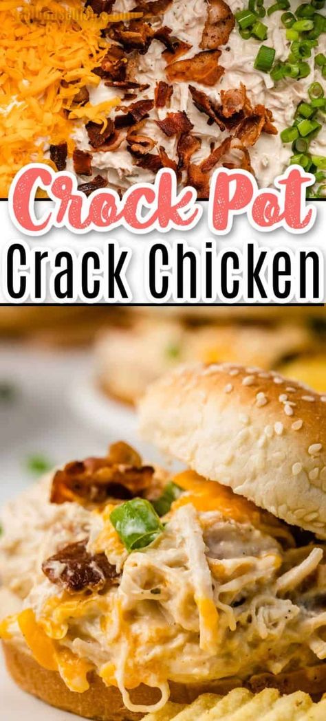 Crock Meals, Chicken Crockpot Recipes Easy, Chicken Recipies, Chicken Sliders, Crockpot Dishes, Crockpot Recipes Slow Cooker, Dinner Recipes Crockpot, Crock Pot Cooking, Chicken Dishes Recipes