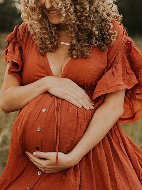 Photoshoot Dresses-1 – Momyknows Fall Maternity Photos Orange Dress, Maternity Cute Dresses, Maternity Pictures With Dress, Maroon Dress Maternity Pictures, Maternity Pictures By Yourself, Burnt Orange Maternity Dress, Red Maternity Photoshoot, Fall Maternity Outfits For Photoshoot, Elegant Babyshower