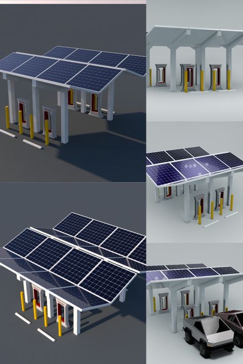 Poly Family, Solar Charging Station, Solar Architecture, محطة وقود, Diy Solar Power System, Electric Charging Stations, Car Low, Car Charging Stations, Electric Car Charger