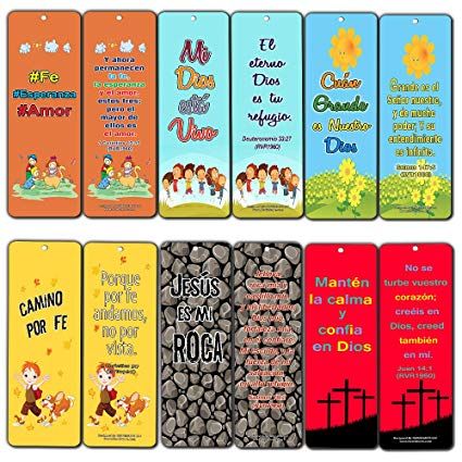 Marcadores de libros para niños, diseño con texto en inglés ... God Bookmarks, Thankful Bible Verses, Memory Verses For Kids, Christian Bookmarks, Popular Bible Verses, The Good Samaritan, Bookmarks For Kids, Verses For Kids, Gospel Bible